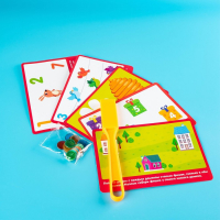 Магнитный жезл с заданиями &laquo;Весёлые задания&raquo;, фишки, карточки, по методике Монтессори