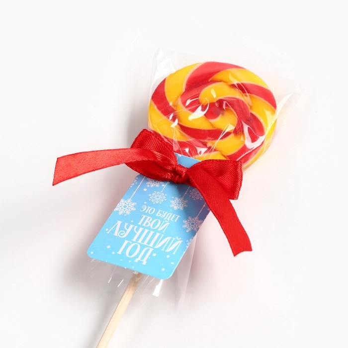 Новый год! Леденец на палочке, со вкусом: мультифрукт &laquo;Твой лучший год&raquo;, 15 г