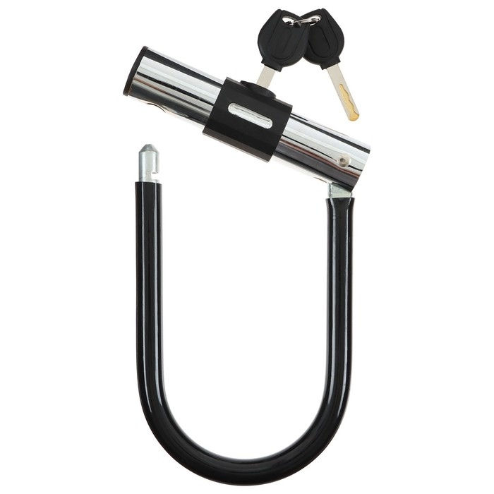 Замок для велосипеда Dream Bike, U-образный, 130x195 мм, цвет чёрный Замок для велосипеда Dream Bike, U-образный, 130x195 мм, цвет чёрный