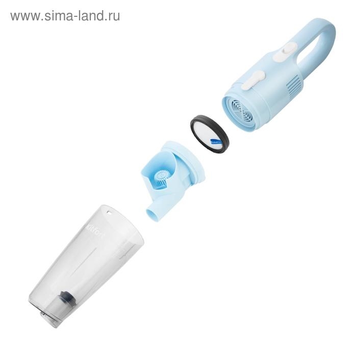 Пылесос Kitfort КТ-586-2, вертикальный, 600 Вт, 1.2 л, шнур 5 м, голубой Пылесос Kitfort КТ-586-2, вертикальный, 600 Вт, 1.2 л, шнур 5 м, голубой