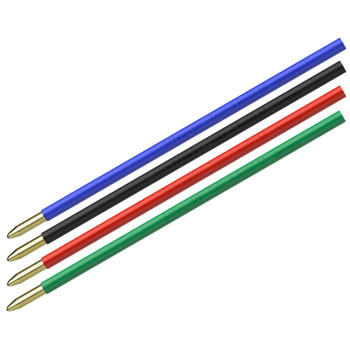 Ручка шариковая автоматическая 4-х цветная, Schneider Ручка шариковая автоматическая 4-х цветная, Schneider "Take 4", 1,0 мм, комфортное письмо