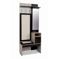 Прихожая Ольга 1, Ясень шимо светлый/Венге