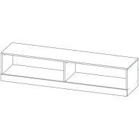 Тумба подвесная Оникс 2, 1602x392х350, Графит Тумба подвесная Оникс 2, 1602x392х350, Графит