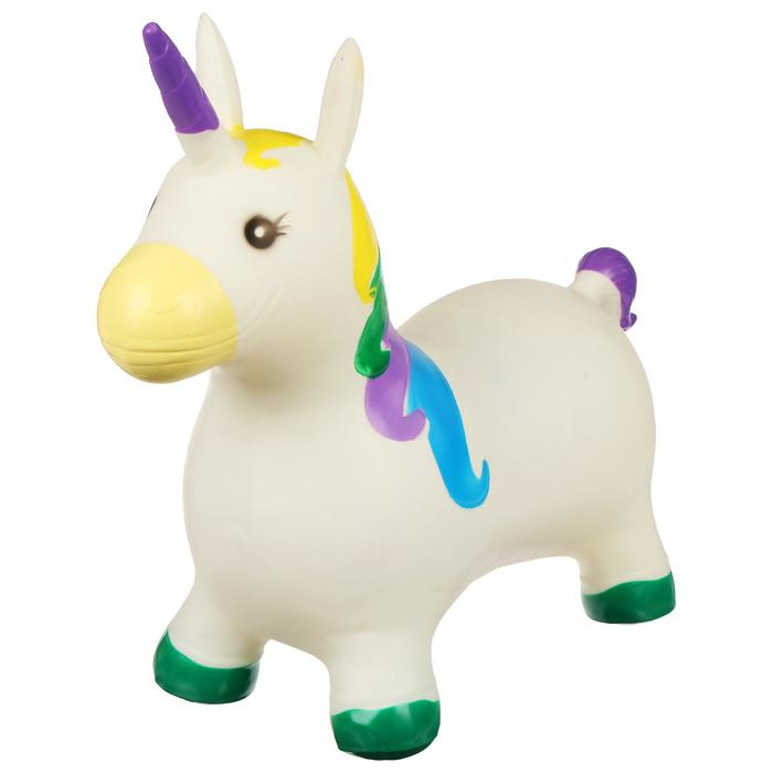 Попрыгун ZABIAKA &laquo;Единорог&raquo;, 58х26х52 см, 1300 г, цвет МИКС