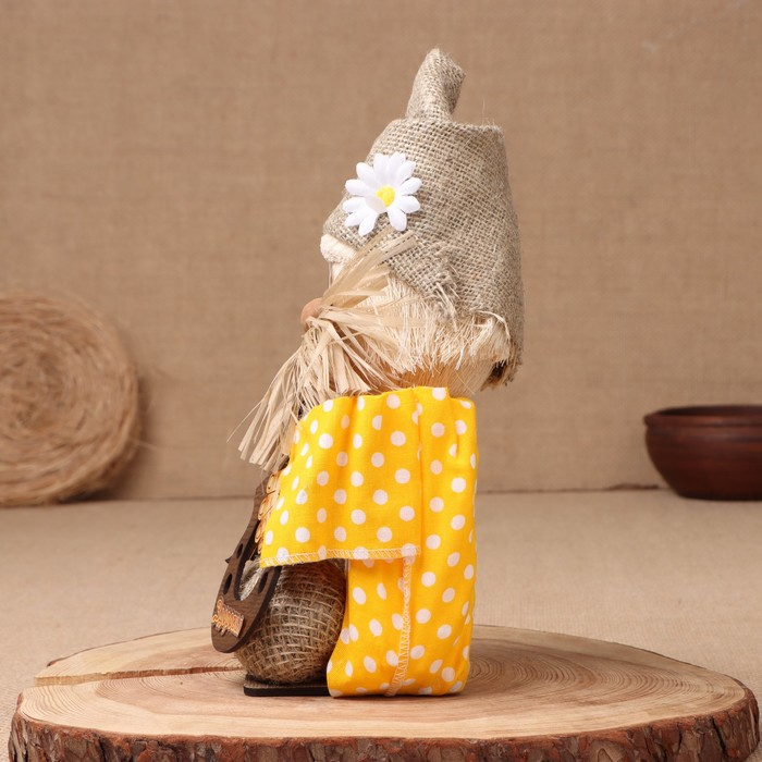 Оберег-домовой "Дед с самоваром и подковой", микс  27х18х18 см