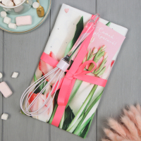 Набор подарочный &laquo;Весеннее настроение&raquo; полотенце 40х73 см, венчик кухонный.