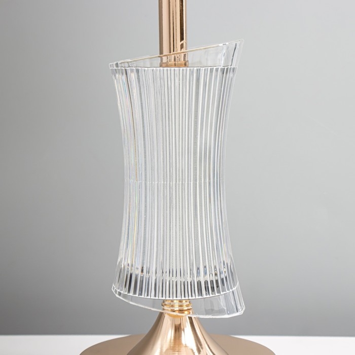 Настольная лампа "Карро" E27 40Вт золото 25х25х42 см RISALUX