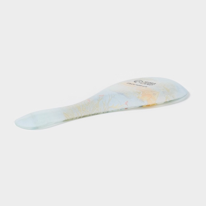 Подставка стеклянная под ложку Доляна &laquo;Новый Год&raquo;, 21,5&times;7,5&times;1,5 см