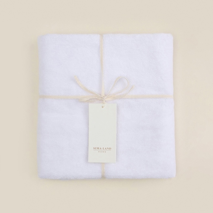 Полотенце махровое SL HOME: Classic "Блан де Блан" 100х180 см, 100% хлопок, 530 г/м2