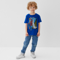 Футболка детская "Spidey" Человек-Паук, рост 122-128, синий