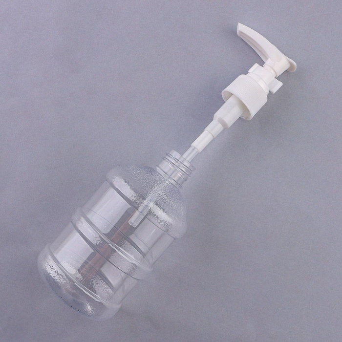 Бутылочка для хранения, с дозатором, 150 мл, цвет белый/прозрачный Бутылочка для хранения, с дозатором, 150 мл, цвет белый/прозрачный