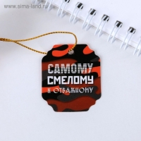 Ручка шариковая синяя паста в тубусе "Смелому и отважному", пластик Ручка шариковая синяя паста в тубусе "Смелому и отважному", пластик