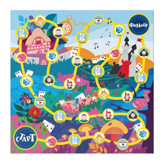 Настольная игра-бродилка &laquo;Безумное приключение&raquo;, 6+