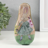 Шкатулка металл "Заяц - музыкант" 14,5х7х5 см Шкатулка металл "Заяц - музыкант" 14,5х7х5 см