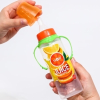 Бутылочка для кормления «Апельсиновый сок», классическое горло, 250 мл., от 0 мес., цилиндр, с ручкам Бутылочка для кормления «Апельсиновый сок», классическое горло, 250 мл., от 0 мес., цилиндр, с ручкам