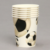 Стакан бумажный &laquo;Футбол&raquo;, в наборе 6 шт.