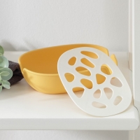 Мыльница овальная, пластик, 15×11×4 см, цвет МИКС Мыльница овальная, пластик, 15×11×4 см, цвет МИКС