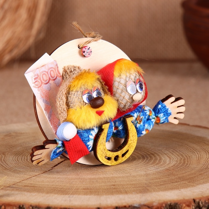 Оберег - панно &laquo;Неразлучники&raquo;, 10х11х3 см, микс