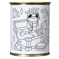 Копилка - раскраска на новый год &laquo;Змея с монетками&raquo;, новогодний набор для творчества, символ года 2025