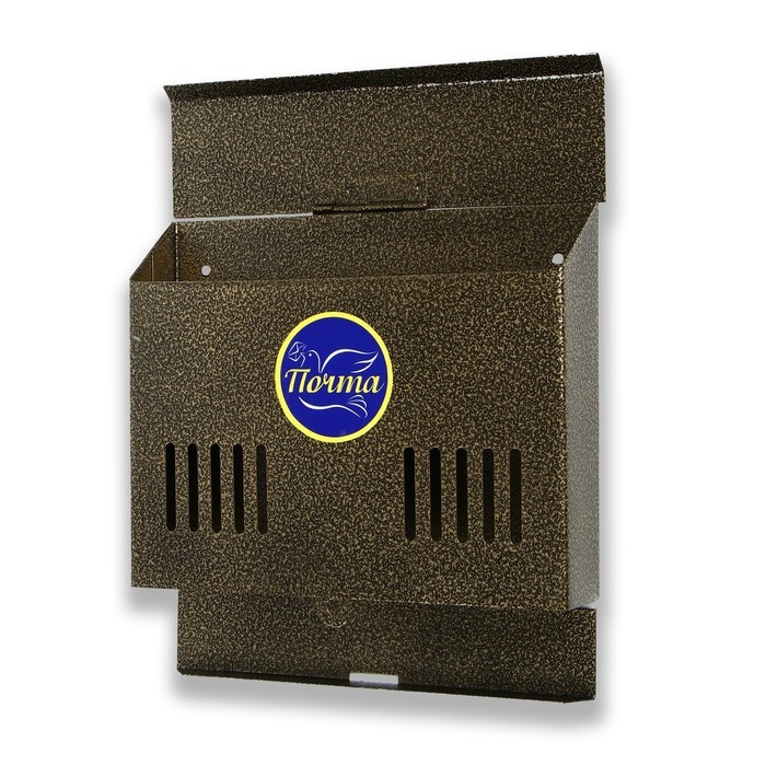 Ящик почтовый без замка (с петлёй), горизонтальный «Мини», бронзовый Ящик почтовый без замка (с петлёй), горизонтальный «Мини», бронзовый