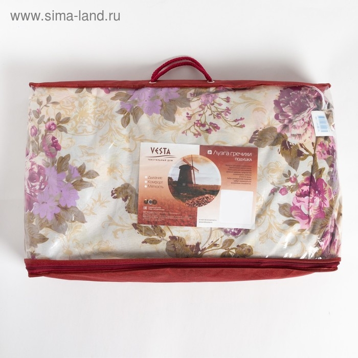 Подушка &laquo;Лузга Гречихи&raquo; 50х70 см, цвет МИКС, п/э 100% (сумка)