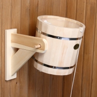 Обливное устройство из липы, 13л, пластиковая вставка, "Добропаровъ" Обливное устройство из липы, 13л, пластиковая вставка, "Добропаровъ"