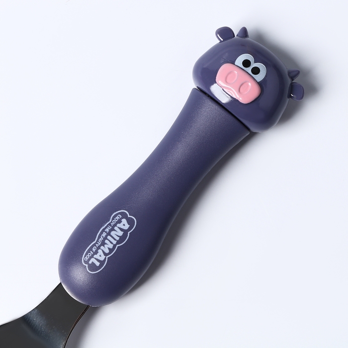 Набор детских столовых приборов в футляре &laquo;Коровки&raquo;, вилка, ложка