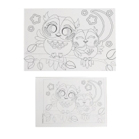 Картина по номерам для детей «Совушки», 20 х 28,5 см Картина по номерам для детей «Совушки», 20 х 28,5 см