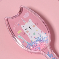 Расчёска - шейкер, 16 (&plusmn;1) &times; 6 см, цвет розовый