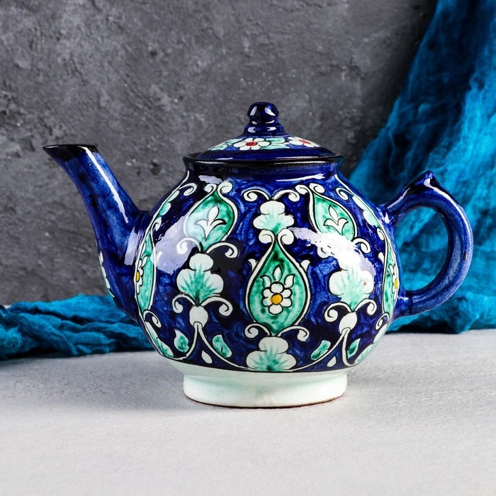 Чайник Риштанская Керамика Чайник Риштанская Керамика "Узоры", 1л