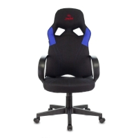 Кресло игровое Zombie RUNNER черный/синий, текстиль/эко.кожа, крестовина пластик