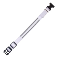 Ошейник с подсветкой Двойная полоса размер S, ОШ 35-43 х 2,5 см, 3 режима свечения белый