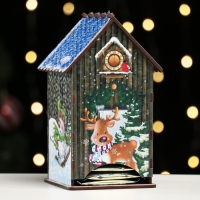 Чайный домик/ копилка, коричневое дерево, 16,5х10х9 см Чайный домик/ копилка, коричневое дерево, 16,5х10х9 см