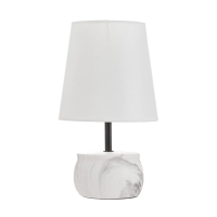 Настольная лампа "Энель" E14 40Вт бело-серый 18,5х18,5х32 см RISALUX