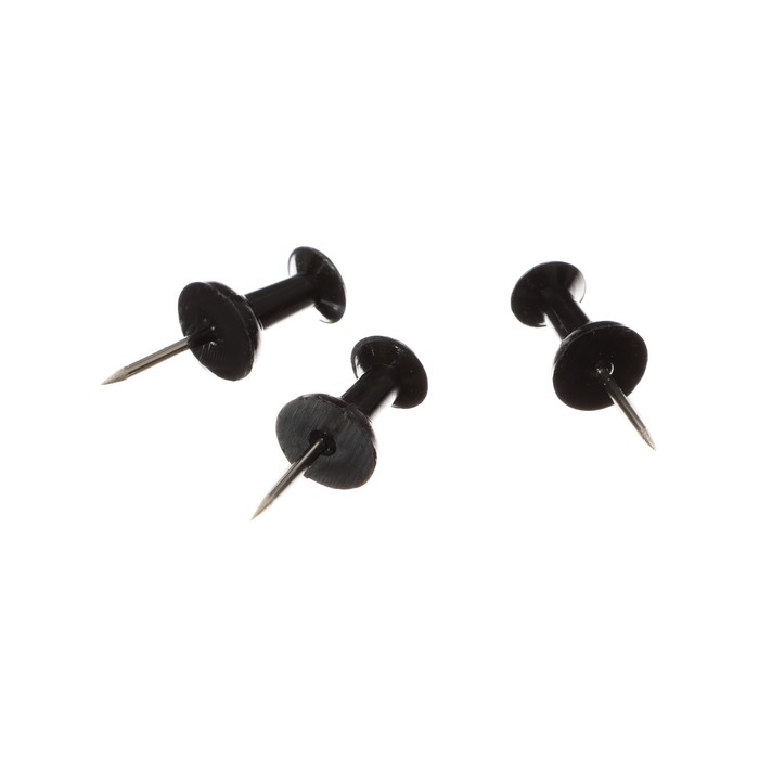 Кнопки силовые GLOBUS, 50 шт., чёрные Кнопки силовые GLOBUS, 50 шт., чёрные