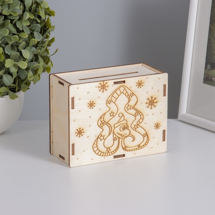 Копилка Копилка "Змея ёлка" 13х10х5 см