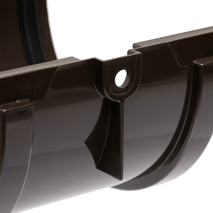 Соединитель желобов Döcke STANDARD, Коричневый, 120мм. Соединитель желобов Döcke STANDARD, Коричневый, 120мм.