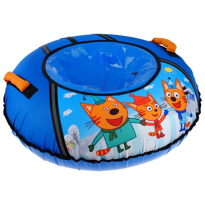 Тюбинг-ватрушка &laquo;Три кота&raquo;, ТБ1-90/ТК, диаметр чехла 95 см