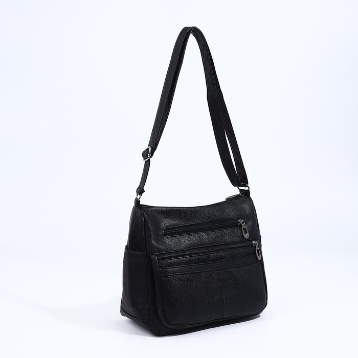 Сумка-мешок на молнии, цвет чёрный Сумка-мешок на молнии, цвет чёрный