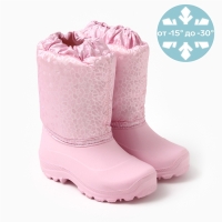 Сапоги детские из ЭВА с комбинированным верхом (камешки +розовый, 32) Сапоги детские из ЭВА с комбинированным верхом (камешки +розовый, 32)