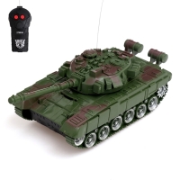 Танк радиоуправляемый &laquo;Победа&raquo;, работает от батареек, цвет зелёный