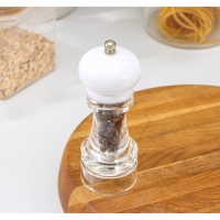 Мельница для специй Доляна &laquo;Скина&raquo;, керамический механизм, 16&times;6 см, цвет белый