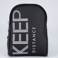 Сумка молодёжная через плечо KEEP distance, цвет чёрный Сумка молодёжная через плечо KEEP distance, цвет чёрный