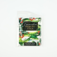 Ароматизатор на вешалке новогодний «Новый год: Счастливого нового года», аромат ягодный, 8 х 15,5 см Ароматизатор на вешалке новогодний «Новый год: Счастливого нового года», аромат ягодный, 8 х 15,5 см