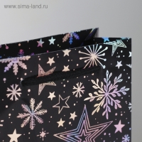 Пакет голографический вертикальный «Волшебного Нового года», S 12 х 15 х 5.5 см, Новый год Пакет голографический вертикальный «Волшебного Нового года», S 12 х 15 х 5.5 см, Новый год