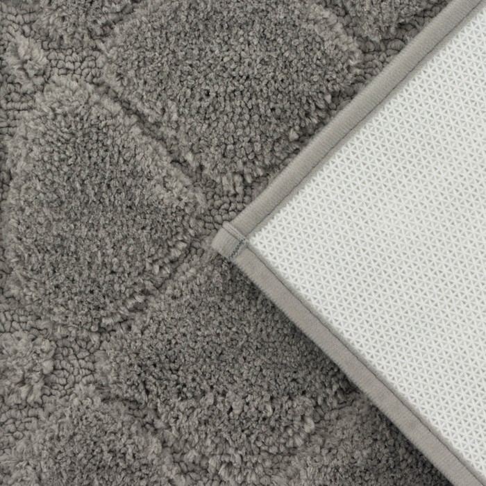 Коврик для дома Доляна «Шамбор», 40×60 см, цвет серый Коврик для дома Доляна «Шамбор», 40×60 см, цвет серый