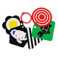 Развивающая игрушка по методике Г. Домана карточки на кольце «Зверята», 5 шт., Крошка Я Развивающая игрушка по методике Г. Домана карточки на кольце «Зверята», 5 шт., Крошка Я