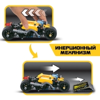 Конструктор мотоцикл «Трюковый» UNICON Техно, инерционный, 140 деталей, 6+ Конструктор мотоцикл «Трюковый» UNICON Техно, инерционный, 140 деталей, 6+