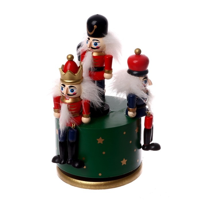 Новогодний сувенир &laquo;Карусель щелкунчики&raquo; 11 &times; 11 &times; 19 см, МИКС