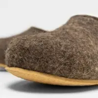 Домашние валенки Step, серо-коричневые (натуральные), размер 42